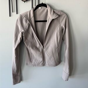 90 Degree By Reflex Women's Light Gray Athletic Jacket